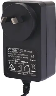 Powertran 1.8m Cable 24V 1.5A Appliance Power Supply Adapter Switchmode Plug pack