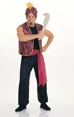 Sultan Mens Costume Size STD Size Name:One Size Colour Name:Red