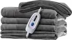 Maxkare Full Electric Gray Velvet Sherpa Blanket 72x84 4 Levels New Free Ship