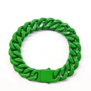 13mm Hip Hop Stainless Steel Cuban Link Chain Bracelets Sports Bangle No Fade