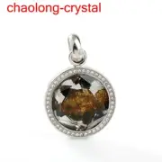 31.3 Ct Pallasite Meteorite Pendant Brenham Meteorite Necklace --140