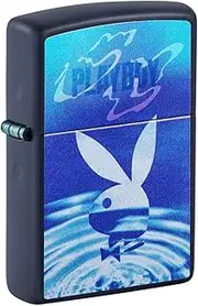 Zippo Playboy Windproof Lighter, Navy Matte