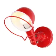 E14 Led Aisle Outdoor Wrought Iron Wall Lamp Power Source: Without Light Source(Red)