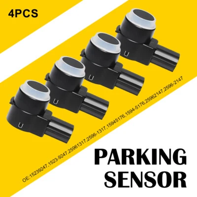 4X Reverse Backup Parking Bumper Park Assist Object Sensor For GMC Chevy EAK