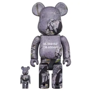 （現貨）BE@RBRICK 庫柏力克熊 bearbrick 東京俯視圖100%+400% 玩具有毒