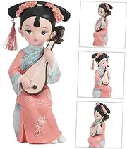 [Luxshiny] Qing Princess Figurine Resin Artwork Royal Style Chinese Ornament Home Hotel Decor
