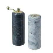 Davis & Waddell Salt and Pepper Grinders Nuvolo Marble Salt and Pepper Mill