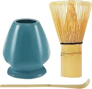 Matcha Set Japanese Tea Set - Matcha Whisk and Spoon | Matcha Making Kit with Matcha Whisk Holder for Tea Making, Matcha Powder Brewing Tool for Drinking Cerem Tea