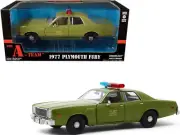 1/24 Greenlight The A-Team 1977 Plymouth Fury U.S. Army Police Car Green 84103