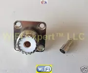 UHF SO239 Female FLANGE SOLDER CRIMP RG316 RG174 RG179 LMR100 Cable Connector
