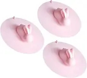 Bathroom Sink Drain Strainers 3pcs Silicone Sink Plug Rabbit Shape Cover for Kitchen and Laundry