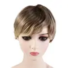 Layered Men Brown Wig Fashion Synthetic Wig Daily Short Straight Wig Male