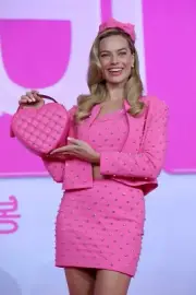 $2195 MOSCHINO Couture Jeremy Scott BARBIE Crystals Garnet Dress Margot Robbie