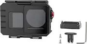 TEHAOUU Waterproof Case for Action5PRO/4/3 – 80m Deep-Sea Diving Housing, Quick Release, Aluminum Alloy, HD Glass Lens, Cold Shoe Mount (Magnetic Quick-Release Mount)