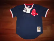 Jim Rice 1989 Mitchell & Ness Men's Boston Red Sox MLB Pullover BP Jersey M
