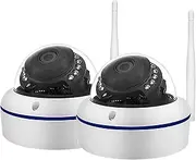 Smart 5MP IP Camera WiFi Outdoor Ai Human Detect Audio Camera Ultra HD Night Vision Security CCTV Cam(US Plug,2/3'')