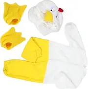 [COLLBATH] 1 Set -piece Crawling Suit Newborn Girl Clothes Boy Outfits Funny Plushies Boys Outfits Animal Headbands Plush Jumpsuit Animal Costumes Polyester