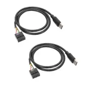 USB 9Pin to USB Type C Cable for Computer Motherboard to USBC Secondary4352