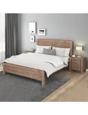 3 Pieces Single Size Bedroom Suite Oak Colour