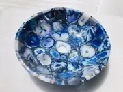 Sink Natural Blue Agate Stone Sink Wash Basin Random of Blue Natural Agate Sink