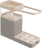 Shelf Dishwasher Dispenser Washing Soap Pump Dispenser Sink Organizer Tray Soap Storage Box Sponge Soap Dispenser Detergent Storage Case Cleanser Essence Dispenser Pp Detergent