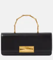 [Jimmy Choo] Jimmy Choo Diamond Chain Small leather tote bag One Size black
