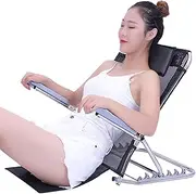 Back Rest Lumbar Support Back Rest,Adjustable Sit-up Bed Backrest with Armrest Adjustable Backrest Bracket Portable Folding Back Rest Support Lazy Chair for Elderly Black