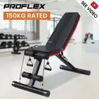 PROFLEX Weight Bench Workout Gym Press Adjustable Lifting Fitness Folding Bands