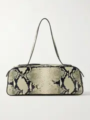 [KHAITE] KHAITE - Simona Snake-effect Leather Shoulder Bag - Snake print - One size One size Animal print