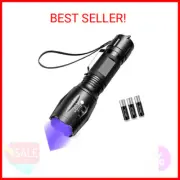 UV LED Torch 2 in 1 Black Light Flashlight, 500LM Waterproof w/ 4 modes