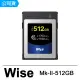 【Wise 裕拓】512GB CFexpress Type B Mk-II 高速記憶卡(公司貨)