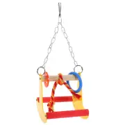 Bird Swing Toys Parrot Bite Toy Parakeet Chew Toys Parrot Cage Toys