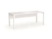 Axis Fixed Height Single Sided Desk with Melamine Modesty
