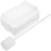 KALLORY 1 Set Sponge Brush Tactile Brush Bath Sponge Cleaning Sponges Cleaning Brushes Newborn Bath Brush Essential Hair Brush Sponge Brush Head Scrubber Plastic White