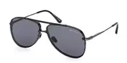 Tom Ford FT1071 LEON 01A Men's Sunglasses Black Size 62