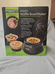 Presto 03500 Belgian Waffle Bowl Maker Black