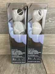 Lantern String Lights Color Changing Hampton Bay Battery Operated LED