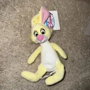 NEW Vintage Disney Store Winnie The Pooh Rabbit Mini Bean Bag Plush 8" Stuffed