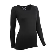 Womens Merino Mid Long Sleeve Scoop Neck Top