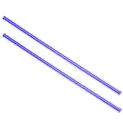 8mm x250mm Straight Dark Blue Line Solid Acrylic Round Rod PMMA Bar 2X