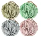 Loofah Sponge Pack Of 4 Deep Cleansing Body Scrubber For Shower Exfoliating Bath