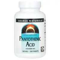 在飛比找iHerb優惠-[iHerb] Source Naturals 泛酸，100