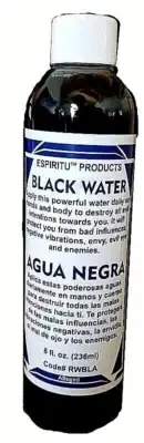 BLACK WATER-AQUA DE NEGRO 8 OZ (236ml) MAGICK PAGAN WICCAN