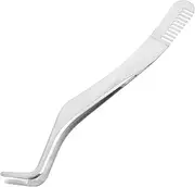 Beavorty False Eyelash Remover Tool Stainless Steel Tweezers Curved Tip Lash Cluster Applicator for Diy Beauty