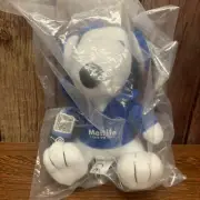 New SNOOPY Peanuts PLUSH Metlife I CAN DO THIS Cell Phone & Headphones SEALED