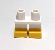 Lego - Minifigure Legs - Short, White Yellow, Shorts