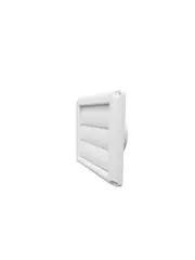 Lucci Air 150mm Wall Mount Gravity Louvre Vent in White