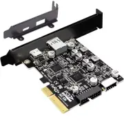 PCIe to USB 3.2 Gen2 10Gbps Expansion Card With Interface Type A/C/E 19Pin/20Pin