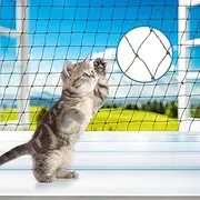 MorningRo Steel Cat Netting Balcony, 10ft x 13ft Steel Reinforced Cat Wire for Balcony, High Strength Safety Pet Netting for Catio, Proof Screen for Pets, Strong Catio Protection Barrier Mesh Fence