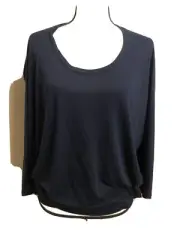 NWT VINCE NAVY BLOUSE RAYON SIZE M